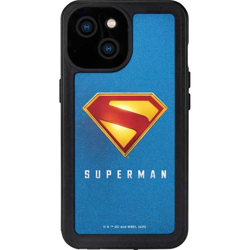 Superman 2025 Classic Superman Shield Emblem iPhone 15 Waterproof Case